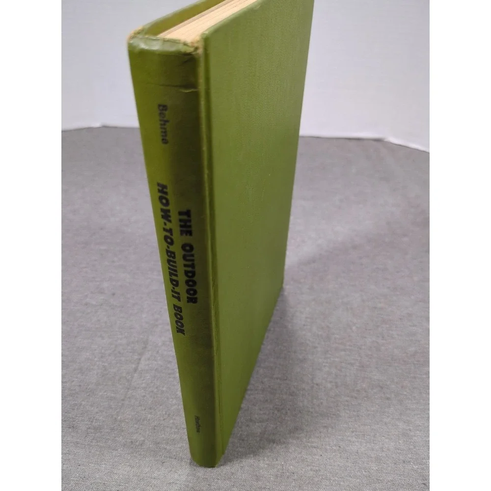 1971 The Outdoor How-To-Build-It Book‎ Robert Behme VTG Hardcover Hawthorn Books